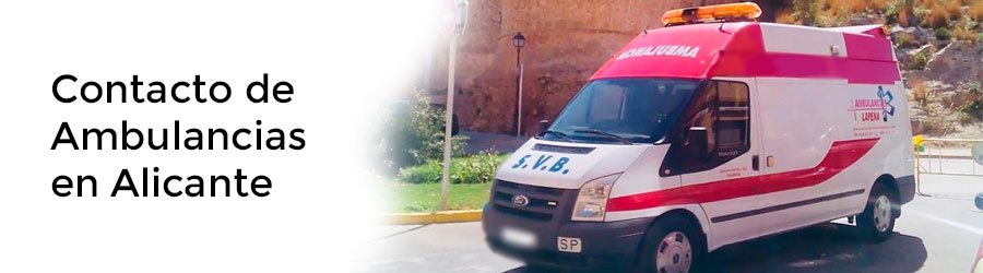 Contacto de Ambulancias en Alicante