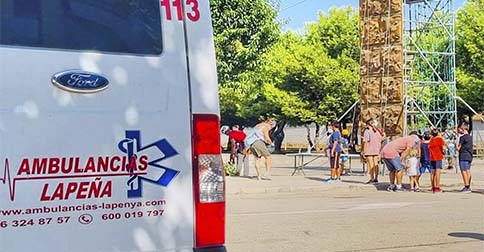 Ambulancias para fiestas patronales en Valencia